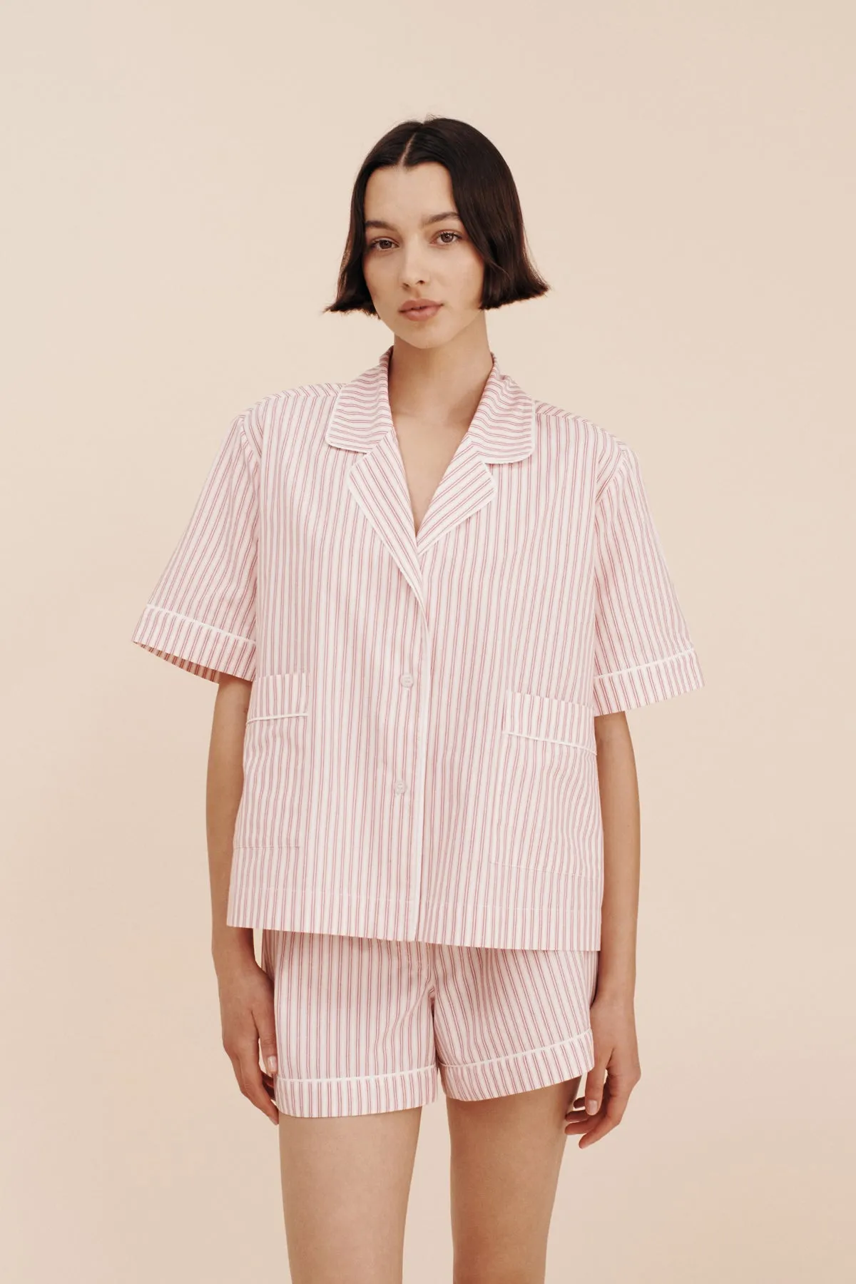 EDIE SHIRT - STRAWBERRY STRIPE sold by Posse product image thumbnail 3