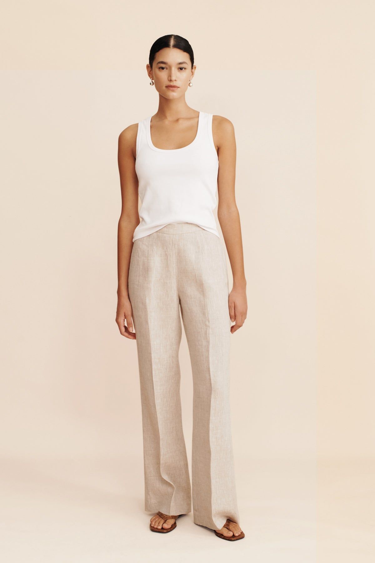 SOL TROUSER - NATURAL sold by Posse