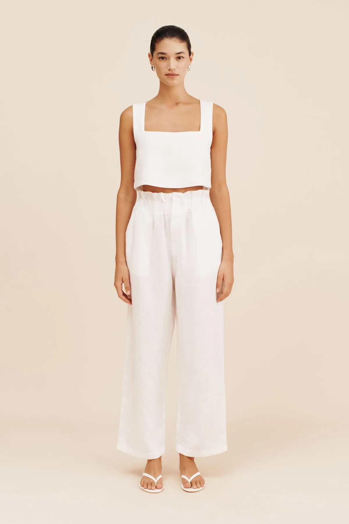 ALICE CROP TOP - IVORY sold by Posse product image thumbnail 5