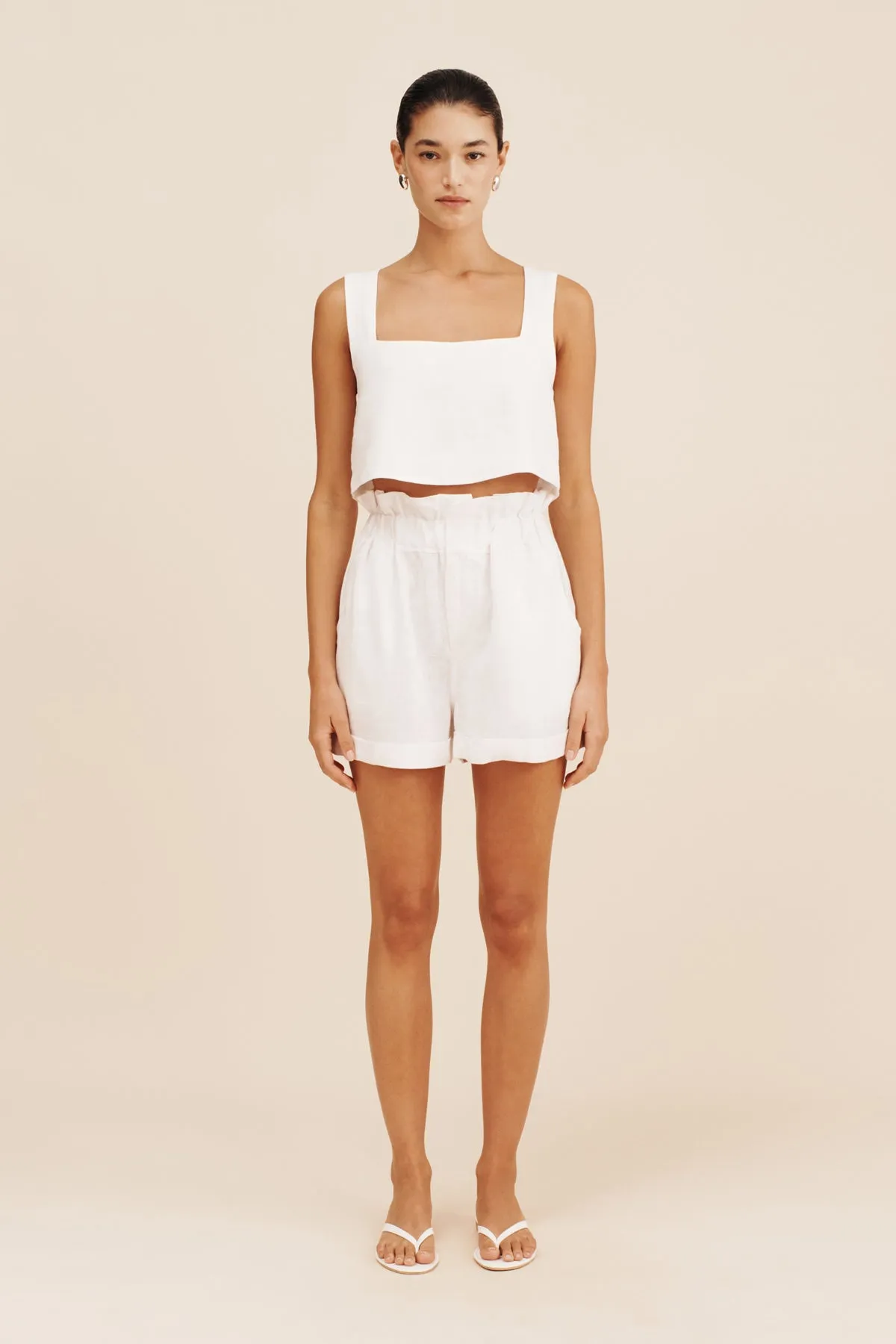 ALICE CROP TOP - IVORY sold by Posse product image thumbnail 3