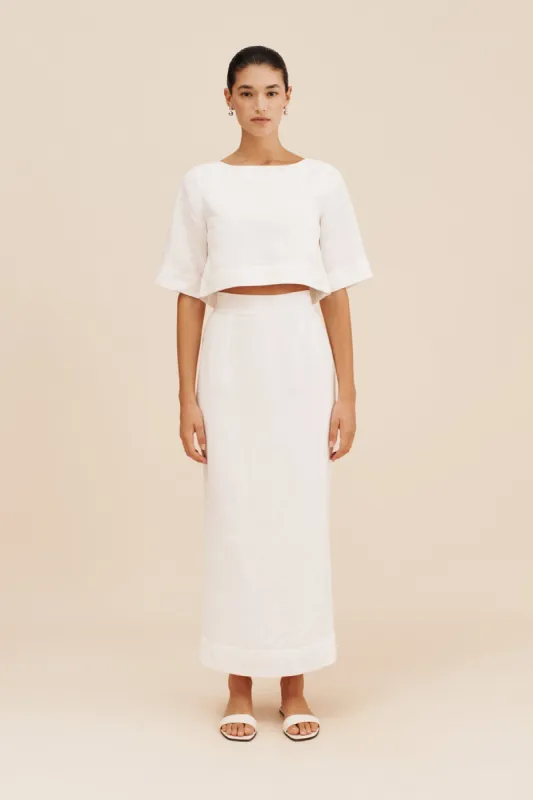 SHAY TOP - IVORY sold by Posse