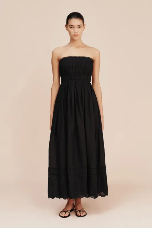 MYLAH STRAPLESS DRESS - BLACK sold by Posse
