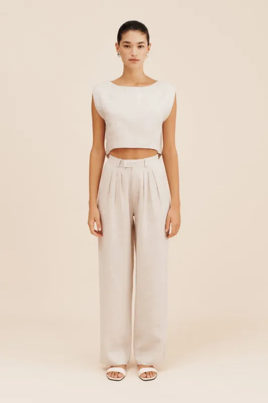 LOUIS TROUSER - NATURAL sold by Posse