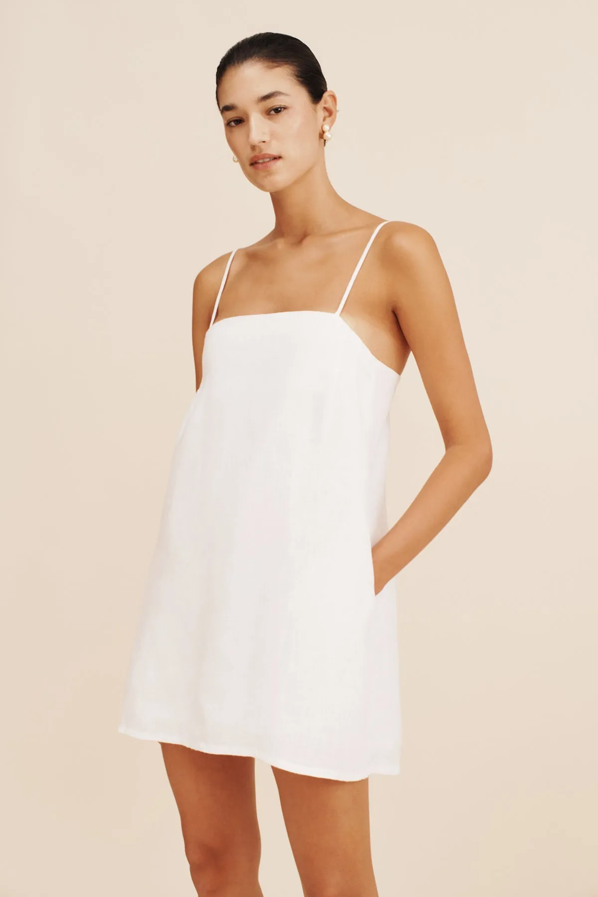 MAGGIE DRESS - IVORY sold by Posse