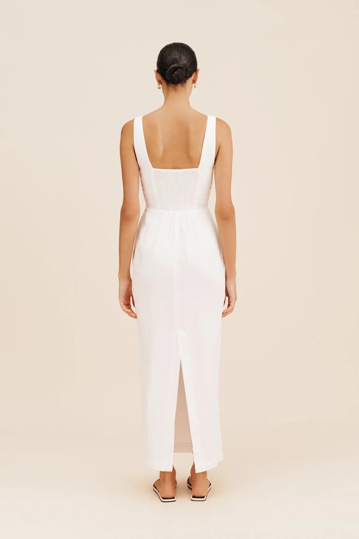 SKYLA COLUMN DRESS - IVORY sold by Posse product image thumbnail 5