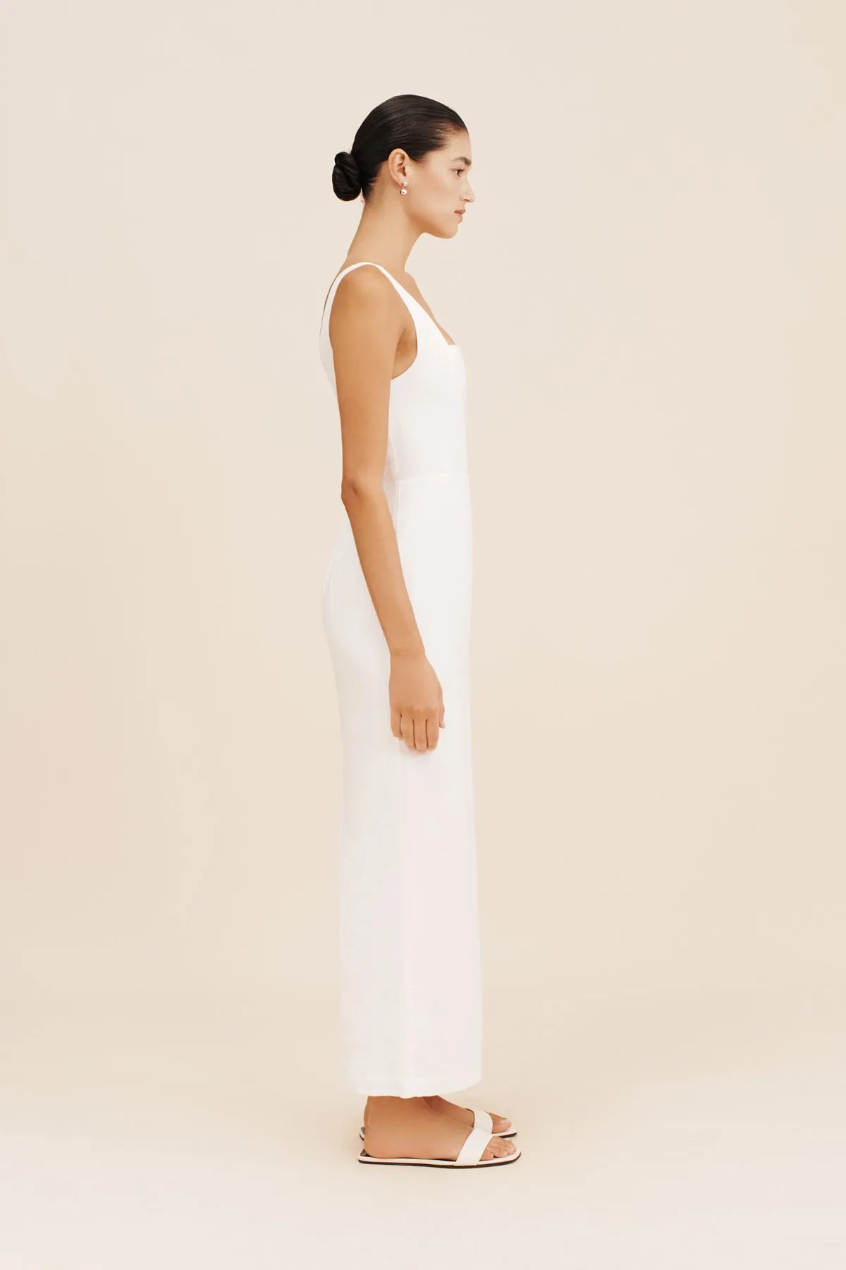 SKYLA COLUMN DRESS - IVORY sold by Posse product image thumbnail 3