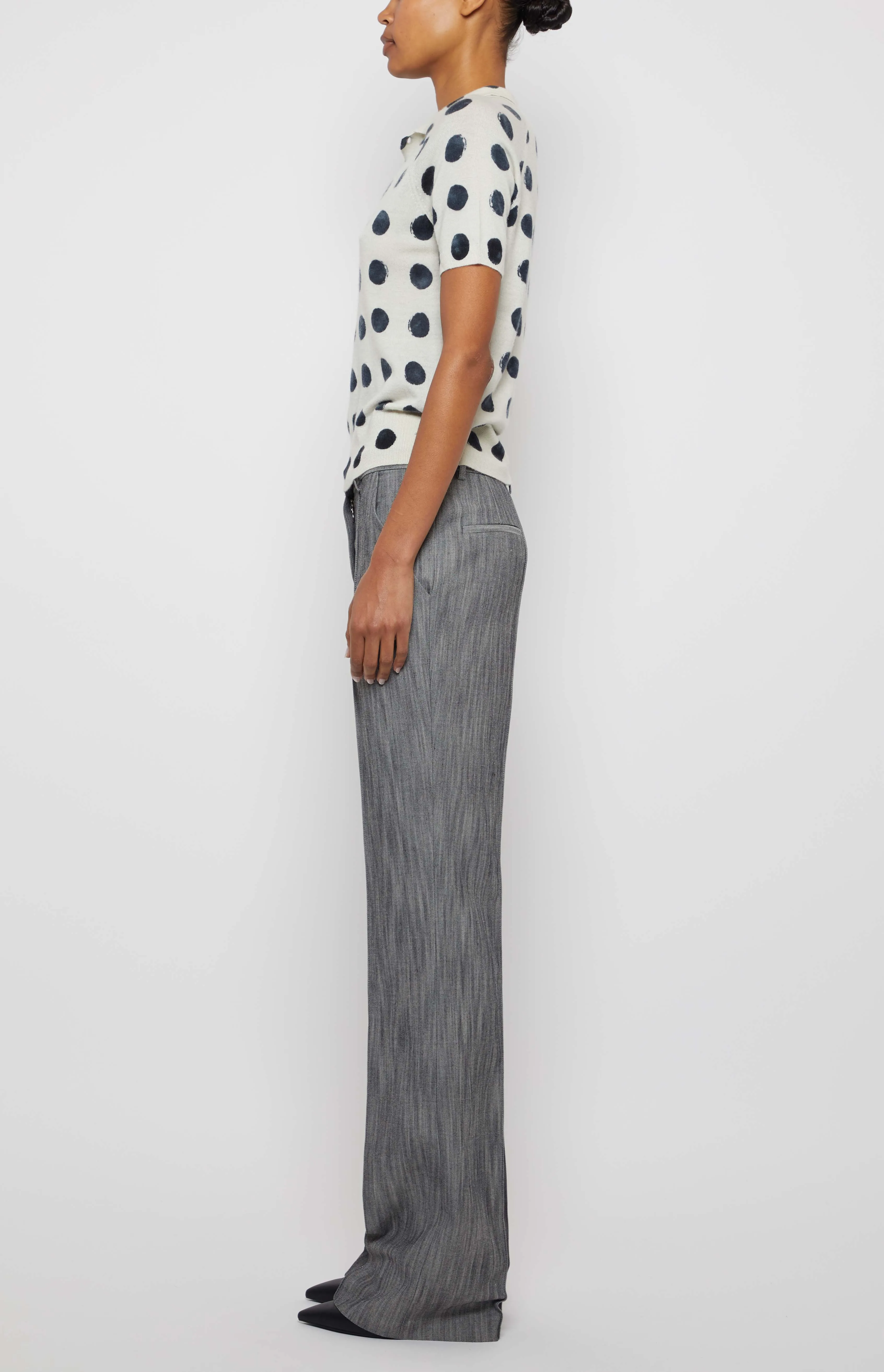 POLKA DOT SHORT SLEEVE POLO sold by Prabal Gurung product image thumbnail 2