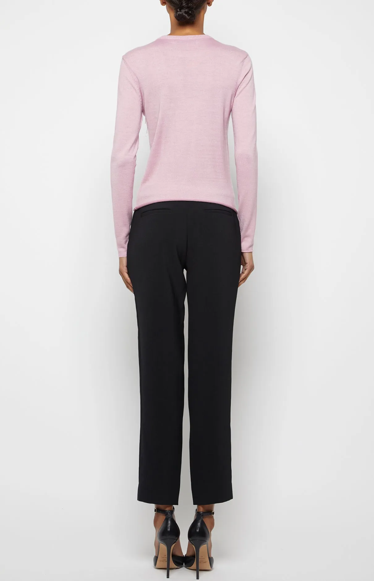 EMBROIDERED LONG SLEEVE CREWNECK SWEATER sold by Prabal Gurung product image thumbnail 3