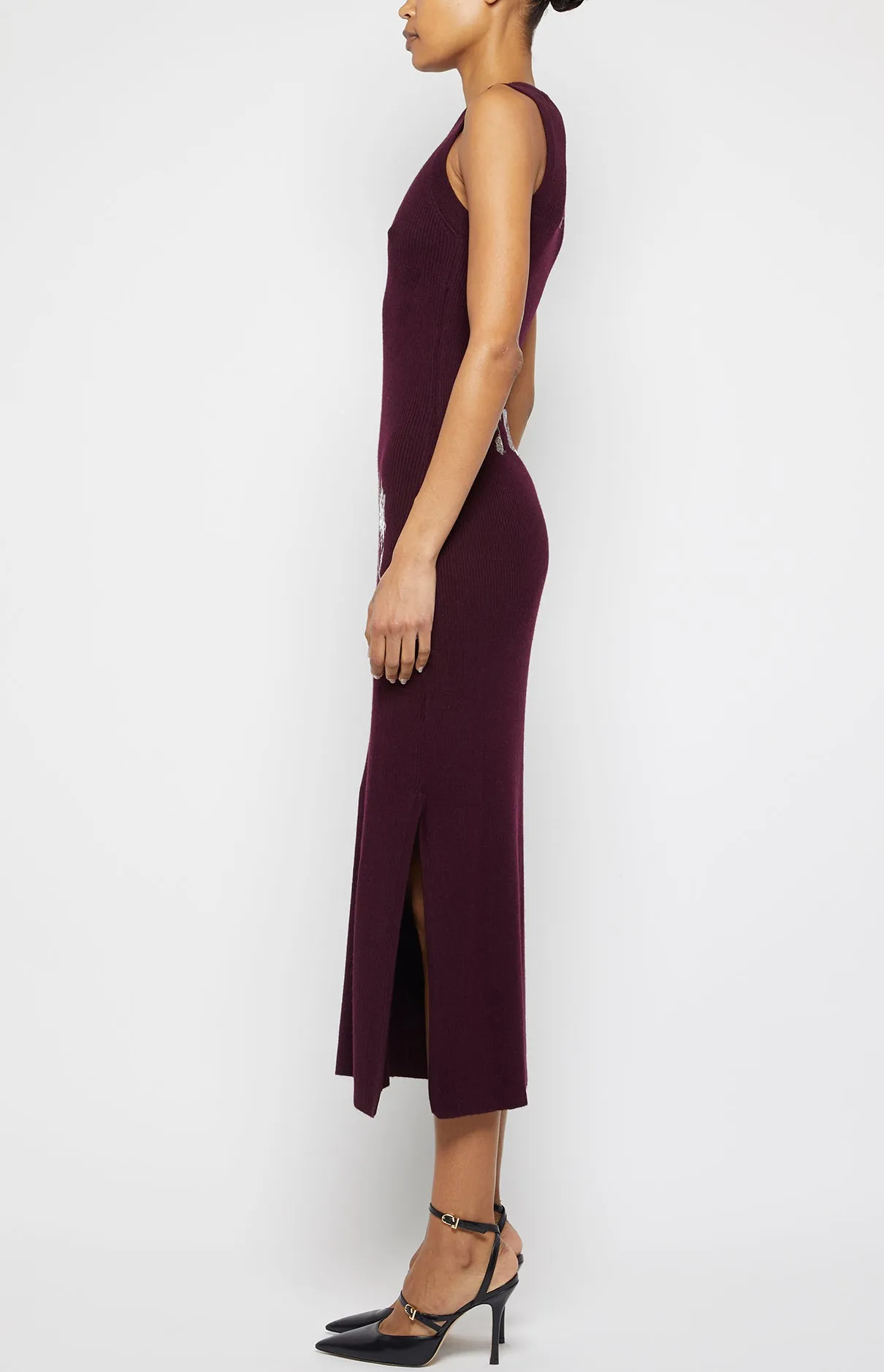 EMBROIDERED RIBBED TUBINO DRESS sold by Prabal Gurung product image thumbnail 2