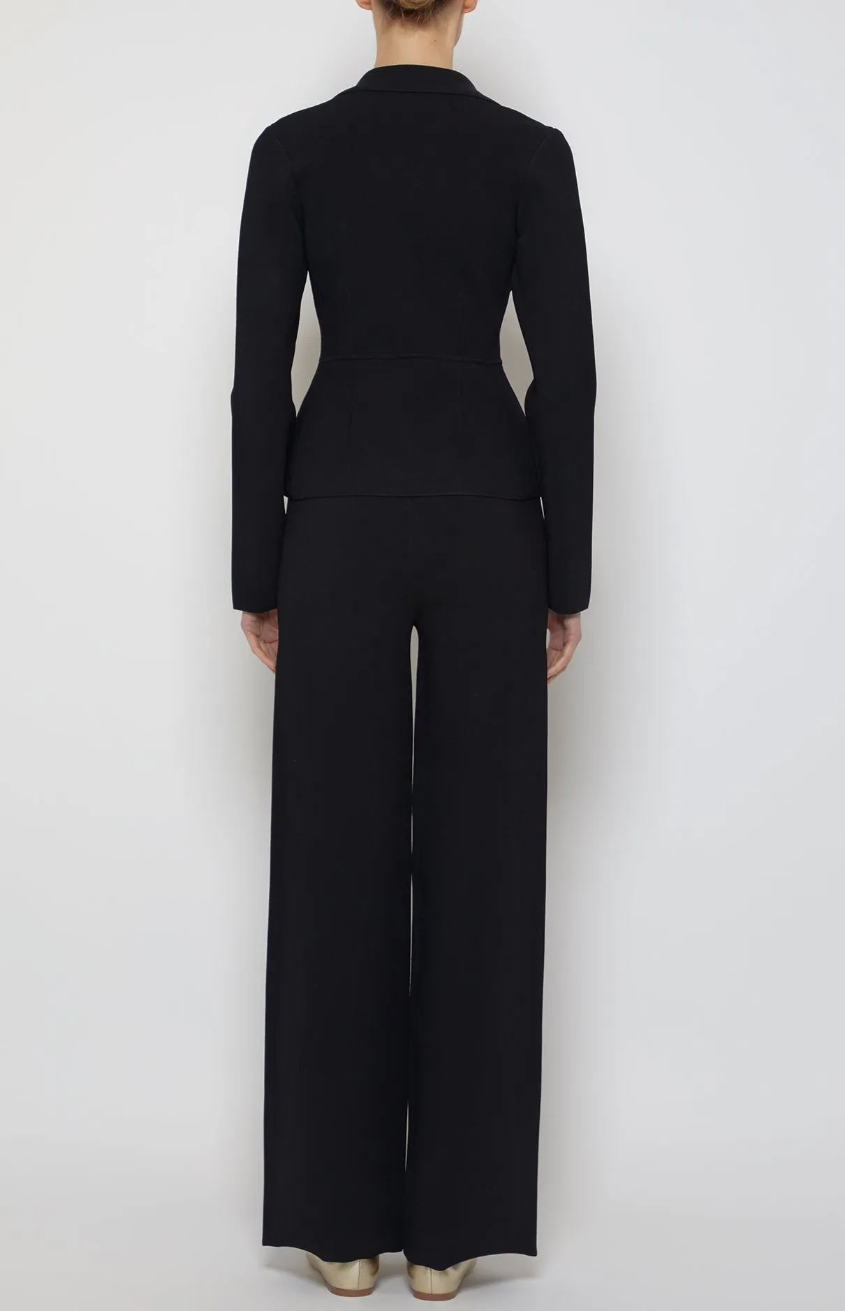 SINGLE BUTTON COMPACT KNIT BLAZER sold by Prabal Gurung product image thumbnail 4