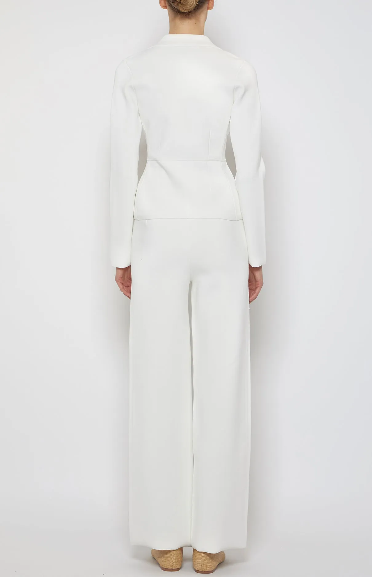 SINGLE BUTTON COMPACT KNIT BLAZER sold by Prabal Gurung product image thumbnail 3