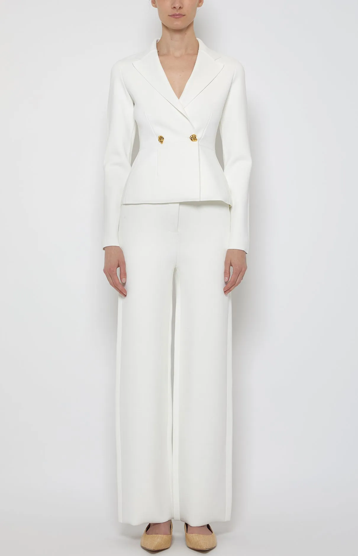 COMPACT KNIT STRAIGHT LEG TROUSER sold by Prabal Gurung