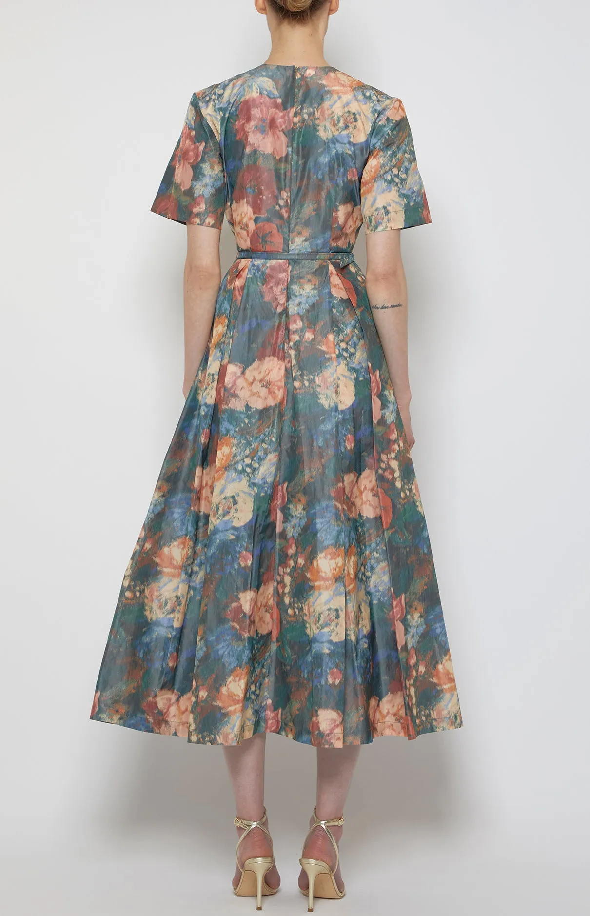 SHORT SLEEVE MIDI COCKTAIL DRESS sold by Prabal Gurung product image thumbnail 3