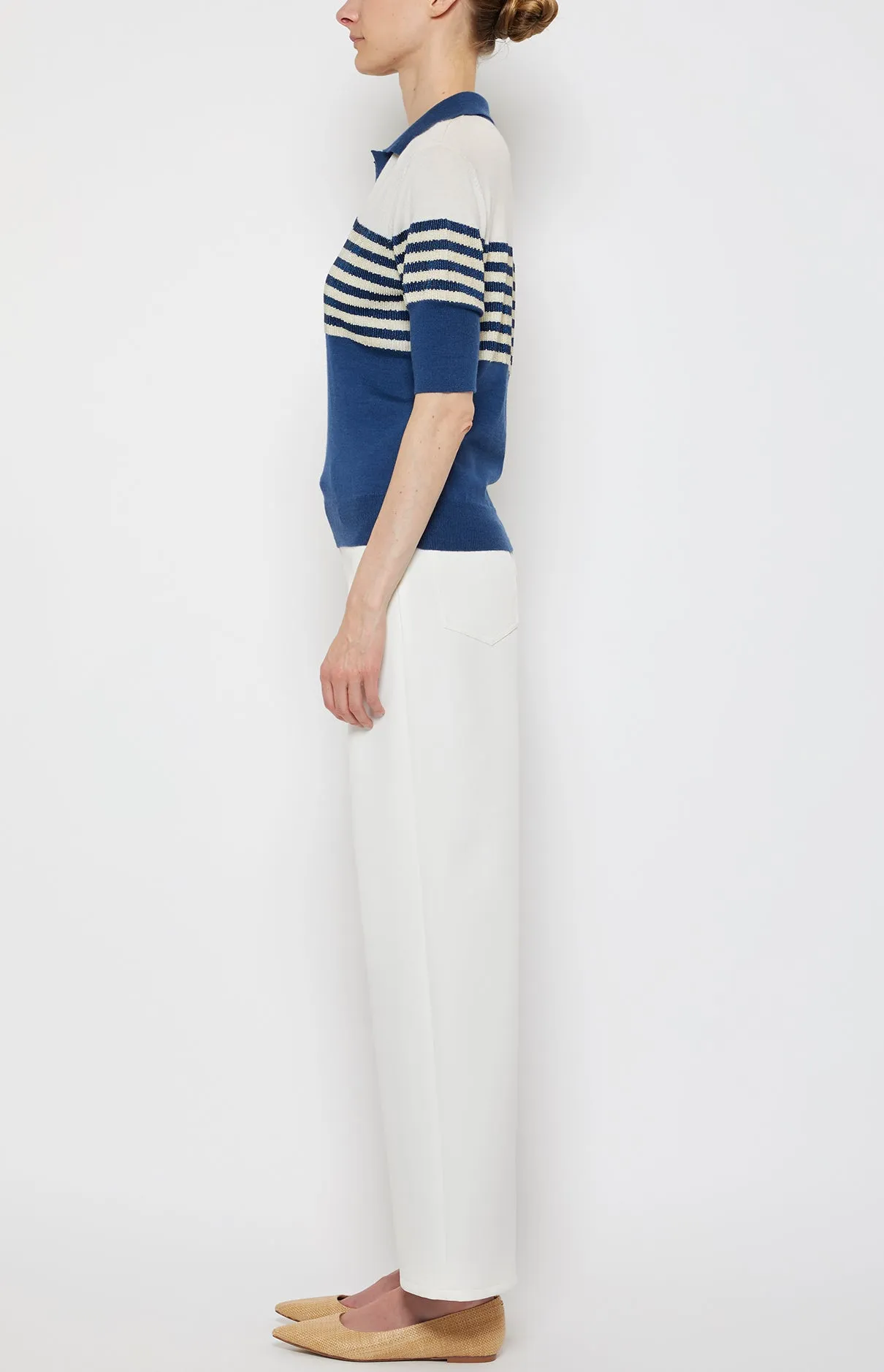 EMBROIDERED SHORT SLEEVE POLO sold by Prabal Gurung product image thumbnail 2