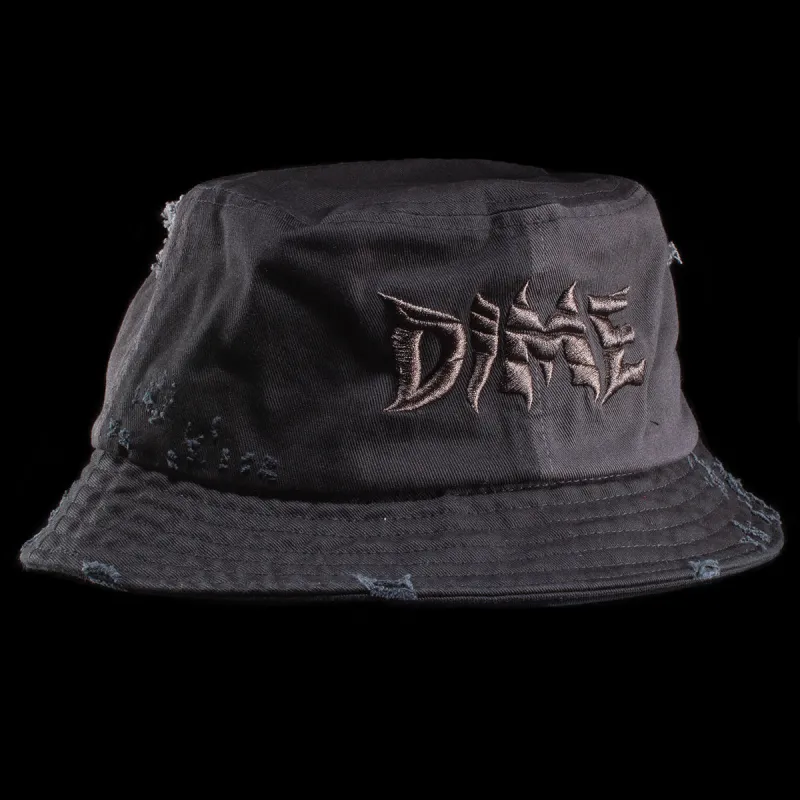 Split Distressed Bucket Hat made by Dime