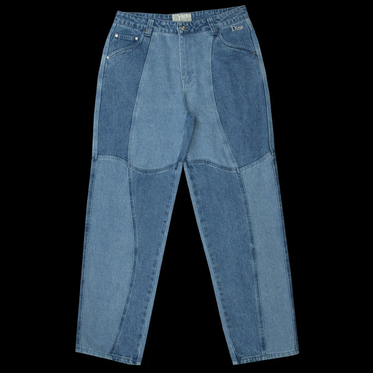 Blocked Relaxed Denim Pant sold by Premier