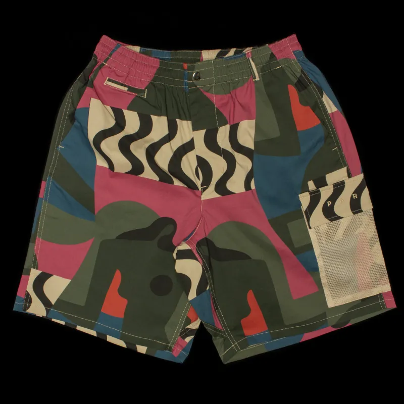 Distorted Camo Shorts made by by Parra
