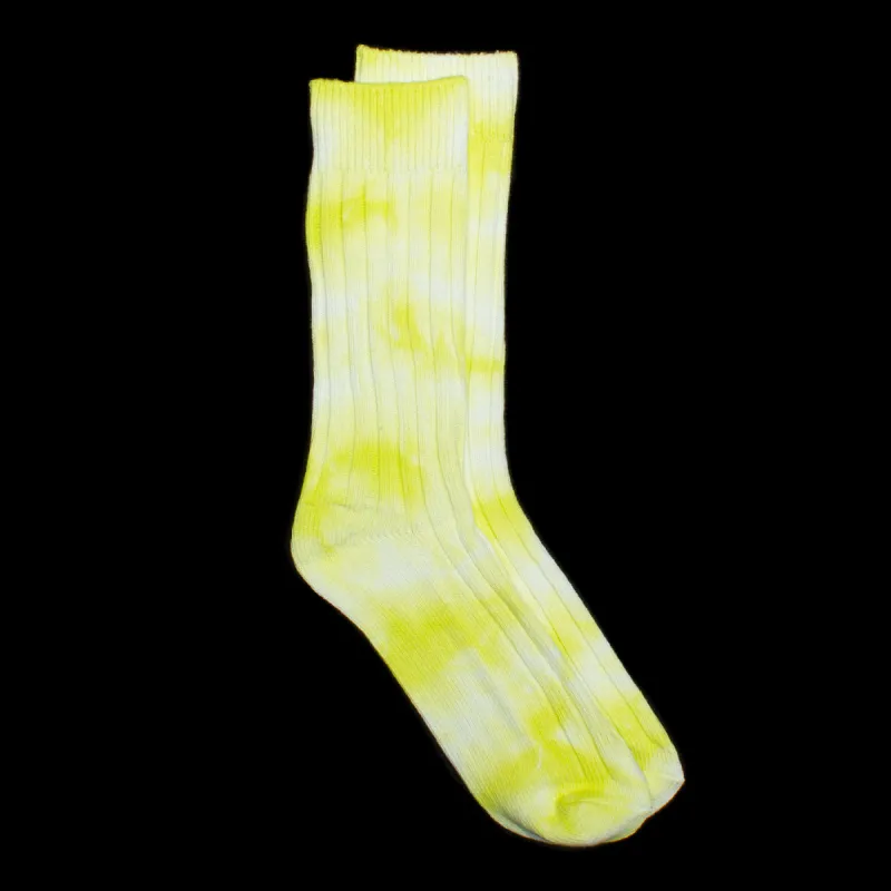 Dyed Ribbed Crew Sock sold by Premier