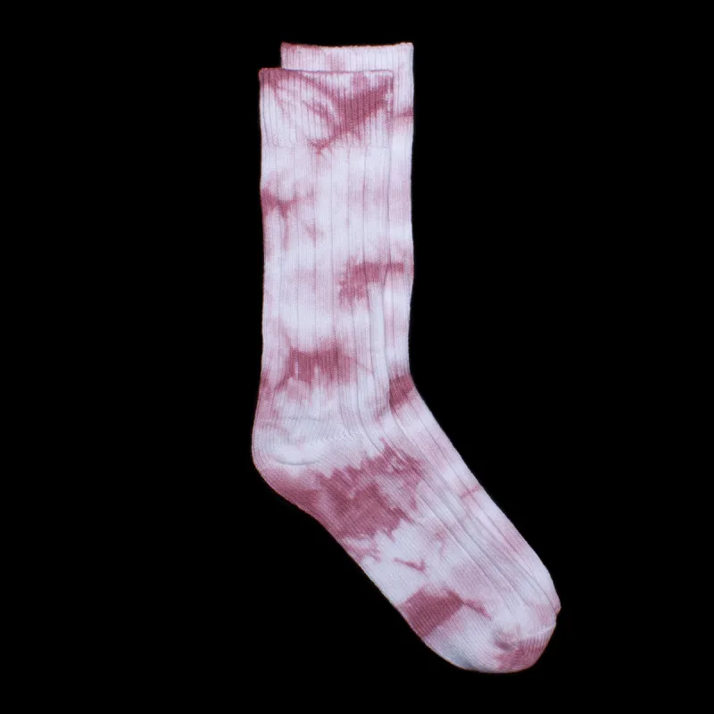 Dyed Ribbed Crew Sock sold by Premier