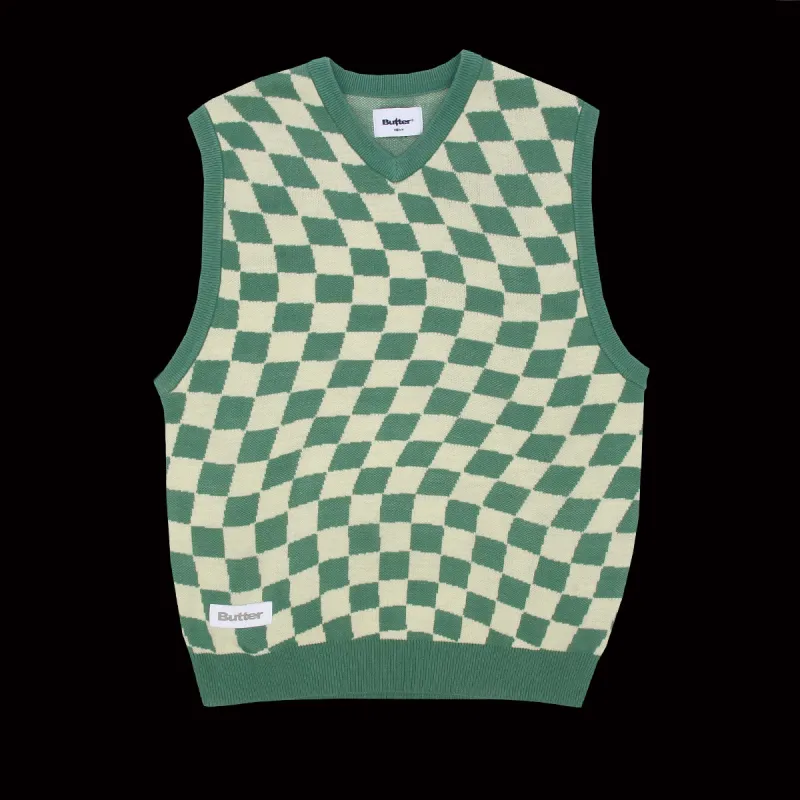Checker Knit Vest sold by Premier