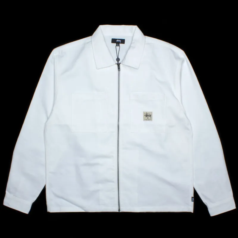 Zip Up Work L/S Shirt made by Stussy