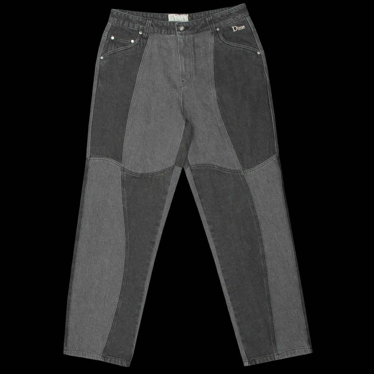 Blocked Relaxed Denim Pants sold by Premier