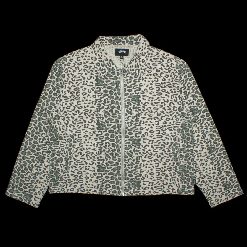 Leopard Mesh Zip Jacket sold by Premier