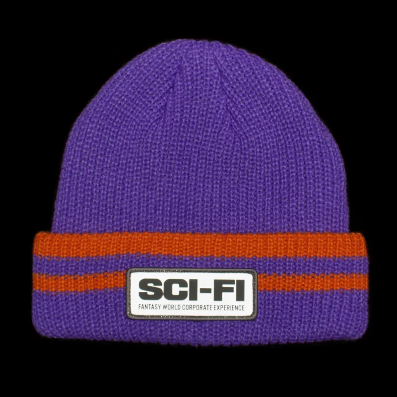 Reflective Patch Striped Beanie sold by Premier