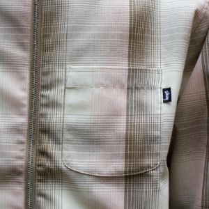 Shadow Plaid Zip Shirt sold by Premier