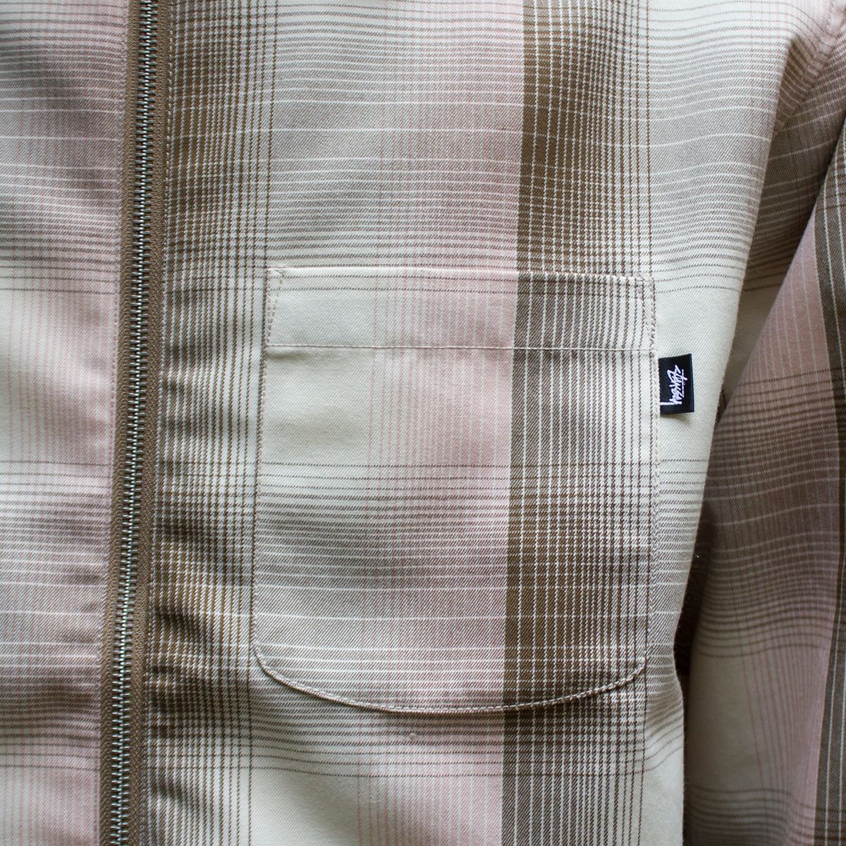 Shadow Plaid Zip Shirt sold by Premier product image thumbnail 3