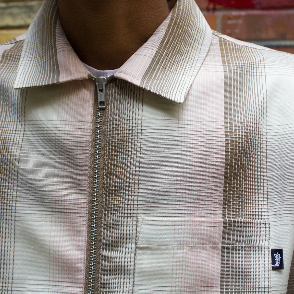 Shadow Plaid Zip Shirt sold by Premier product image thumbnail 4