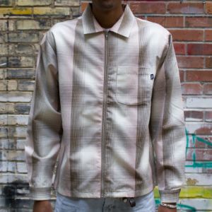 Shadow Plaid Zip Shirt sold by Premier