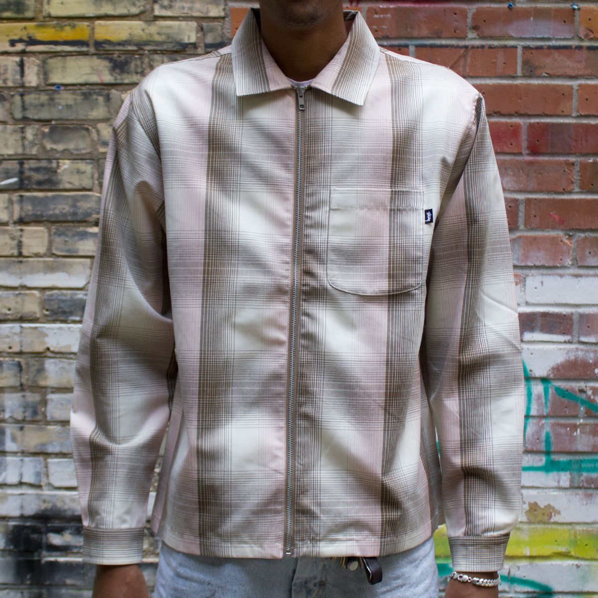 Shadow Plaid Zip Shirt sold by Premier product image thumbnail 2