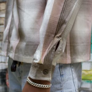 Shadow Plaid Zip Shirt sold by Premier
