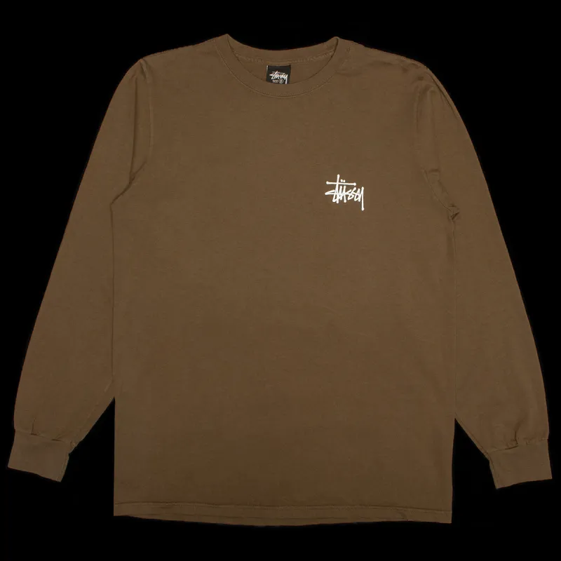 Basic Stussy Pigment Dyed L/S T-Shirt sold by Premier