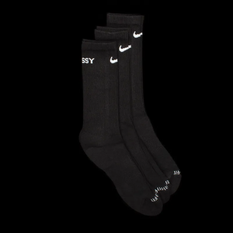 Nike x Stussy - Cushioned Crew Socks (3-Pack) sold by Premier