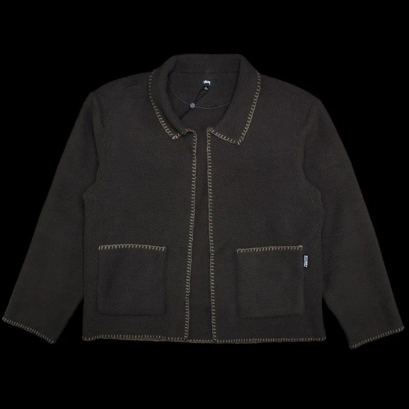 Woodsy Blanket Stitch Fleece sold by Premier