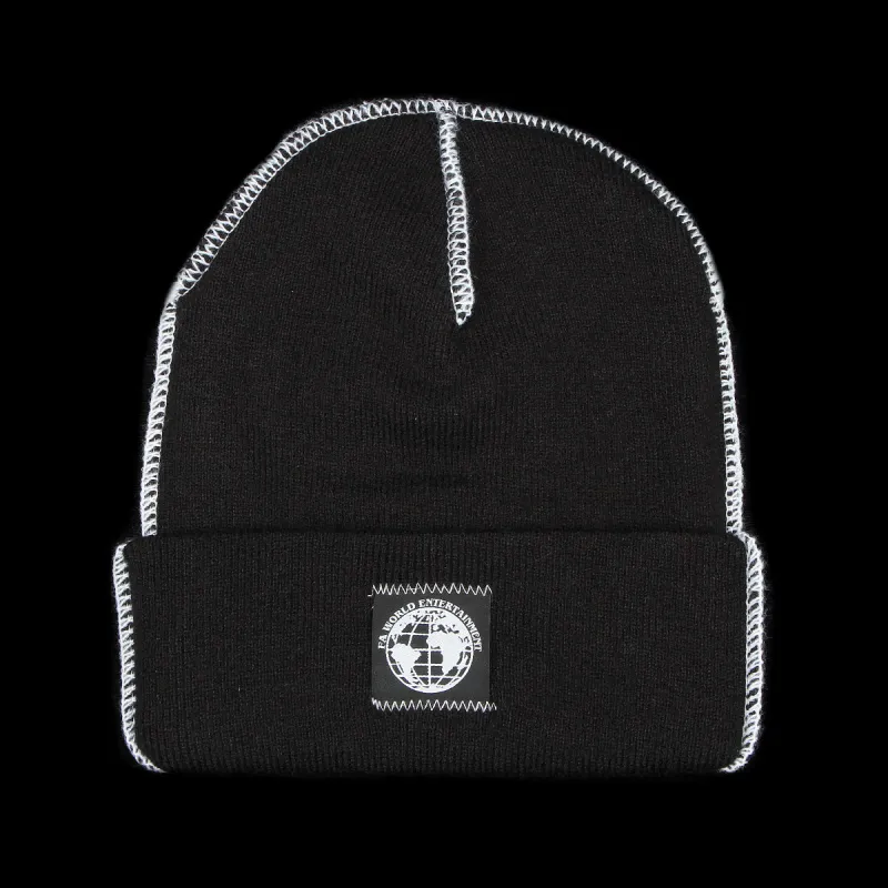 FA World Contrast Stitch Cuff Beanie sold by Premier