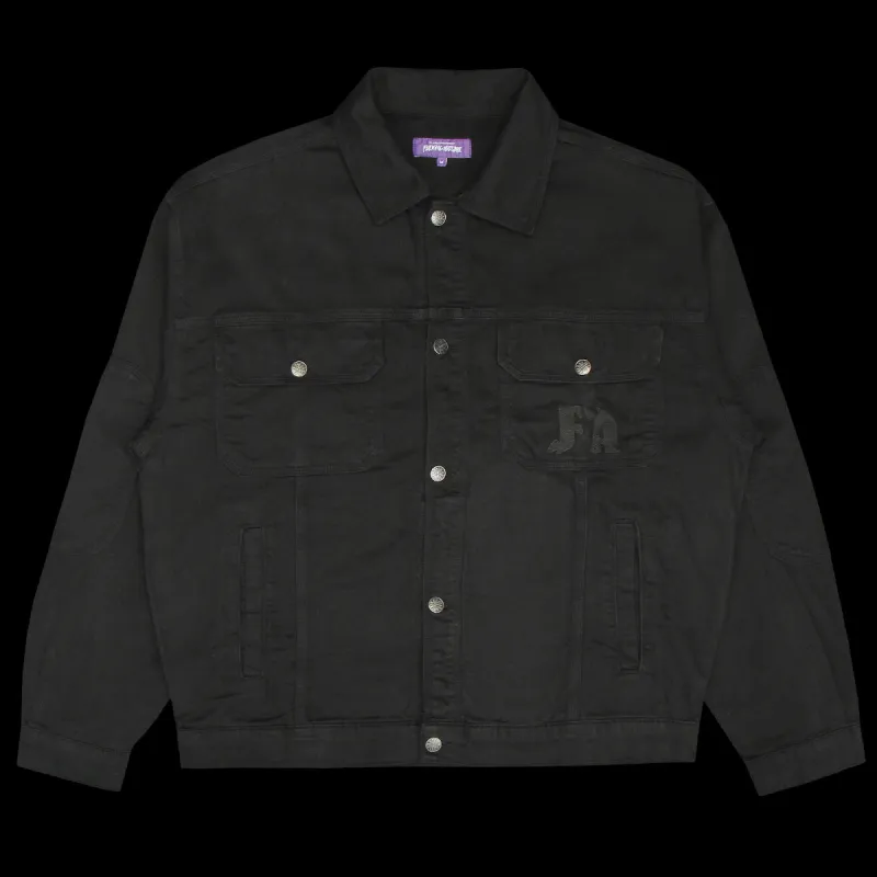 Chain Stitched Avatar Oversized Trucker Jacket sold by Premier