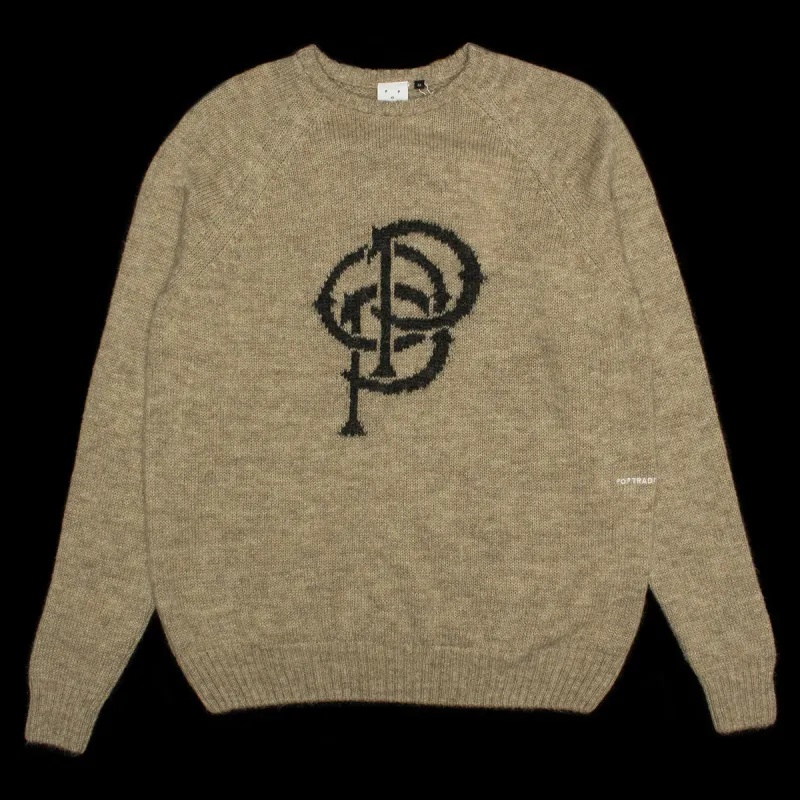 Initials Knitted Crewneck made by Pop Trading Company