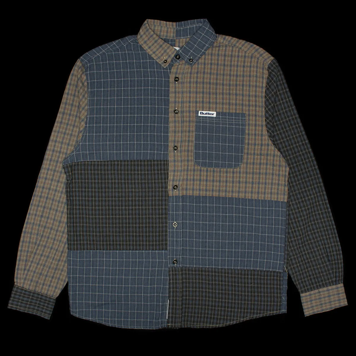 Patchwork Plaid L/S Shirt sold by Premier