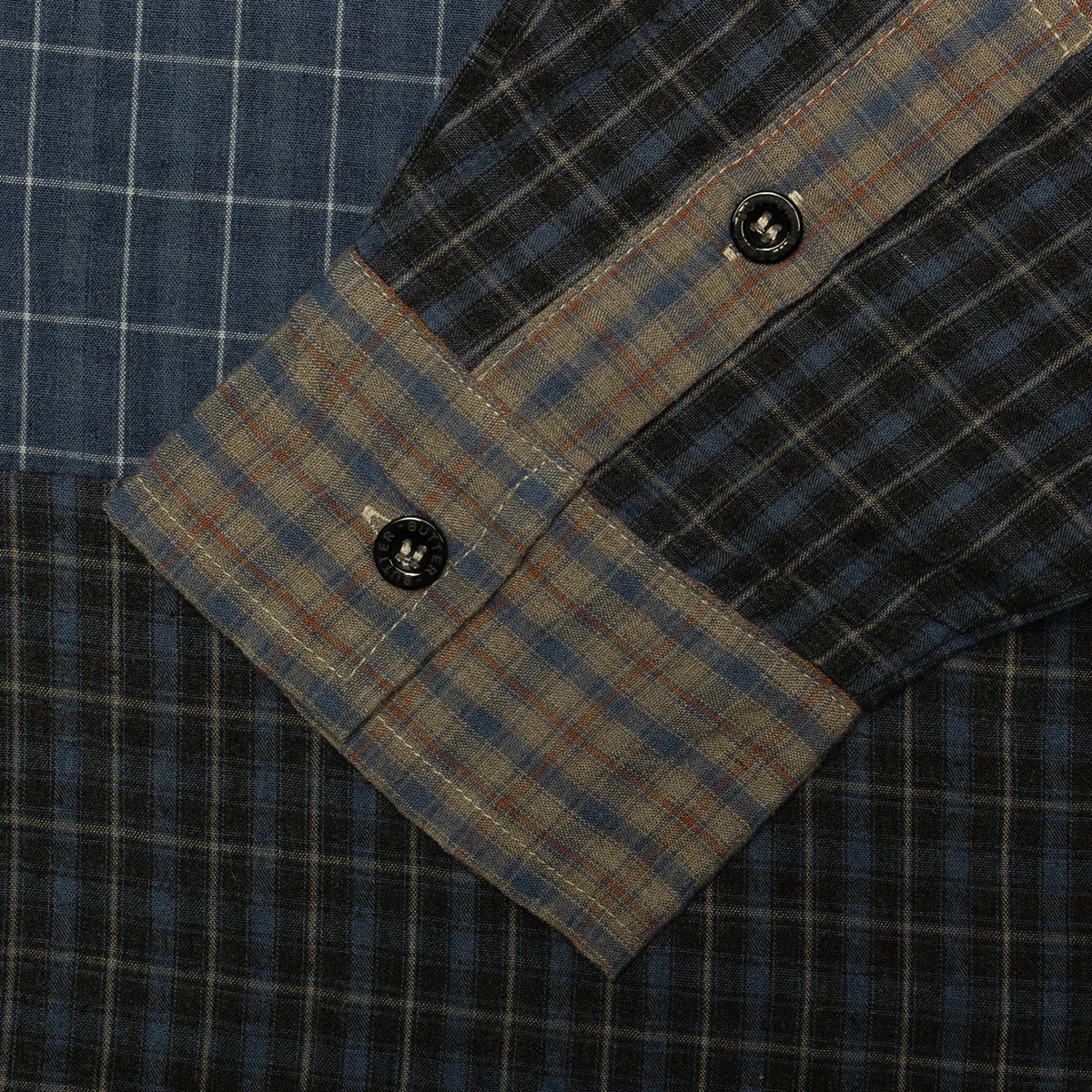 Patchwork Plaid L/S Shirt sold by Premier product image thumbnail 4
