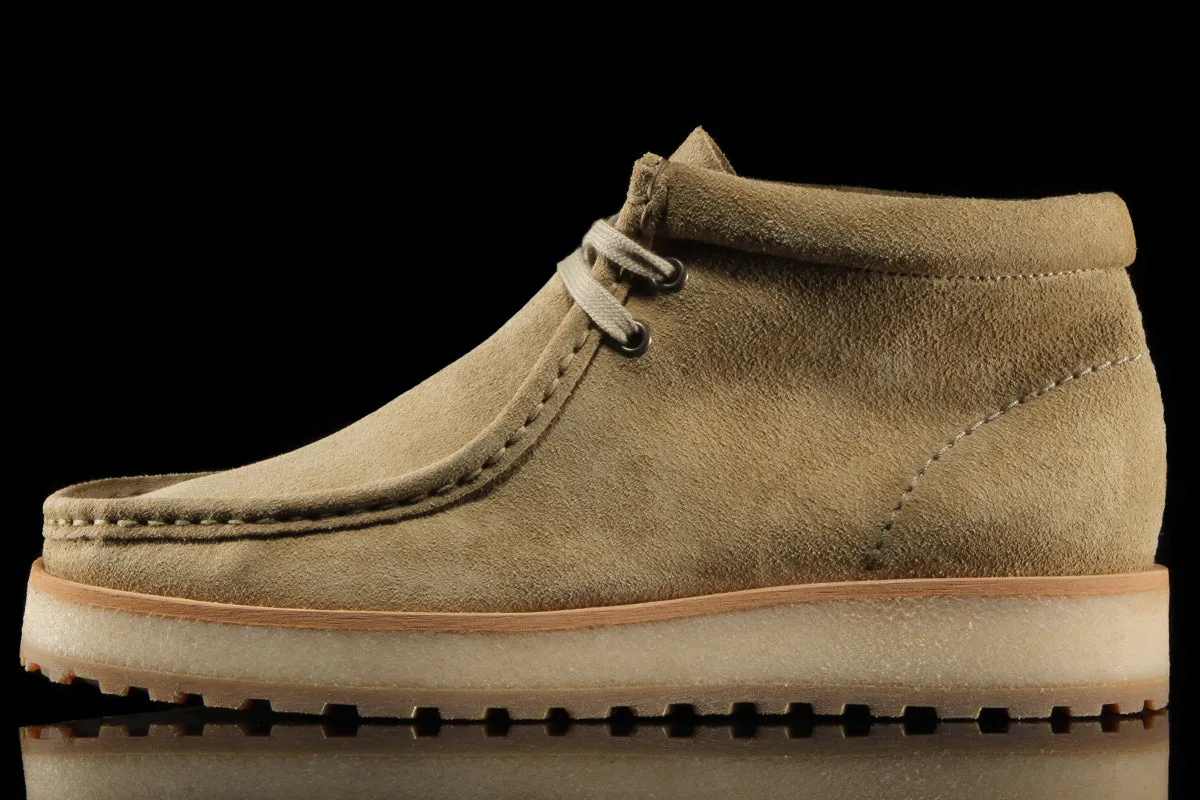 Women's Wallabee Scout Dark Sand Suede sold by Premier