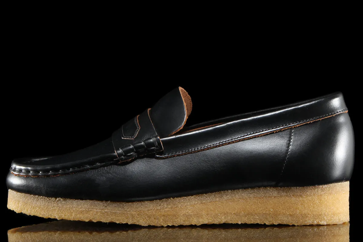 Women's Wallabee Loafer Black Smooth Leather sold by Premier