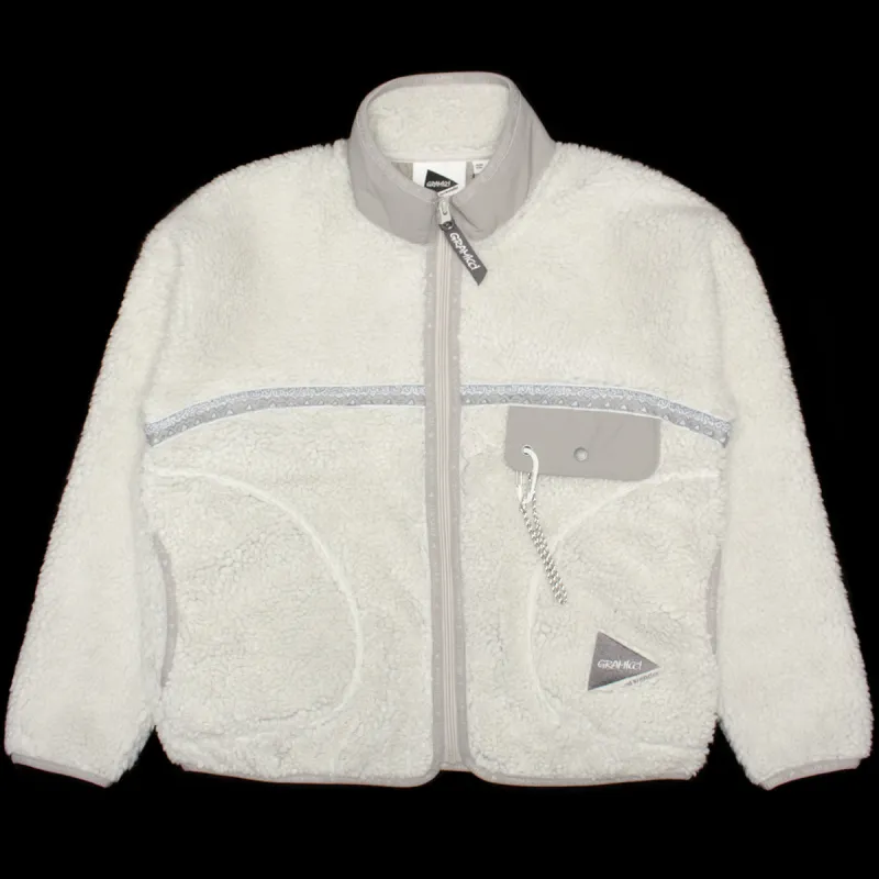 Gramicci x And Wander Women's JQ Tape Fleece Jacket sold by Premier