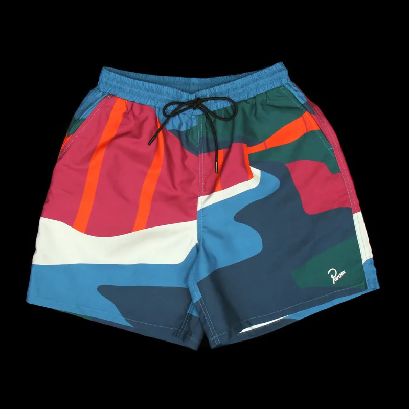 The Festival Fence Swim Shorts made by by Parra