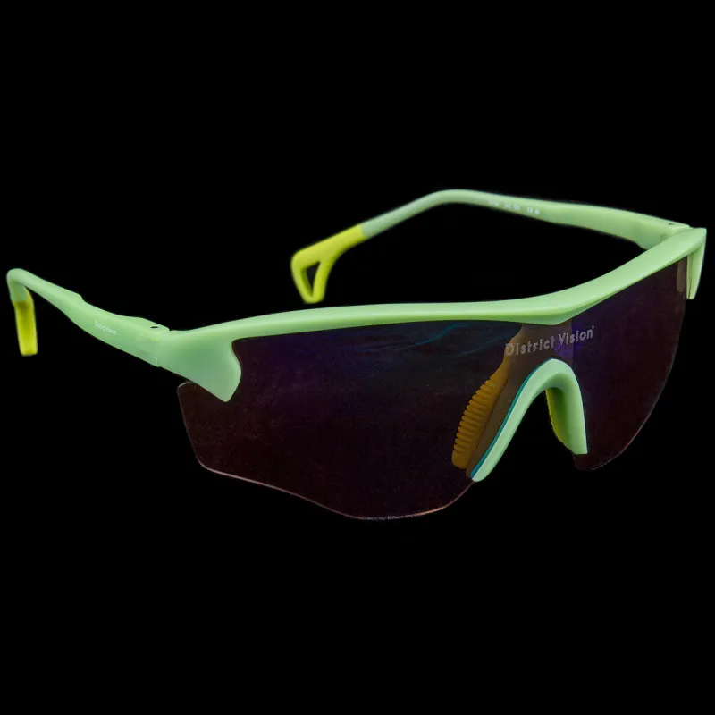 District Vision Junya Racer Tortoise / Blue Mirror | Parallel