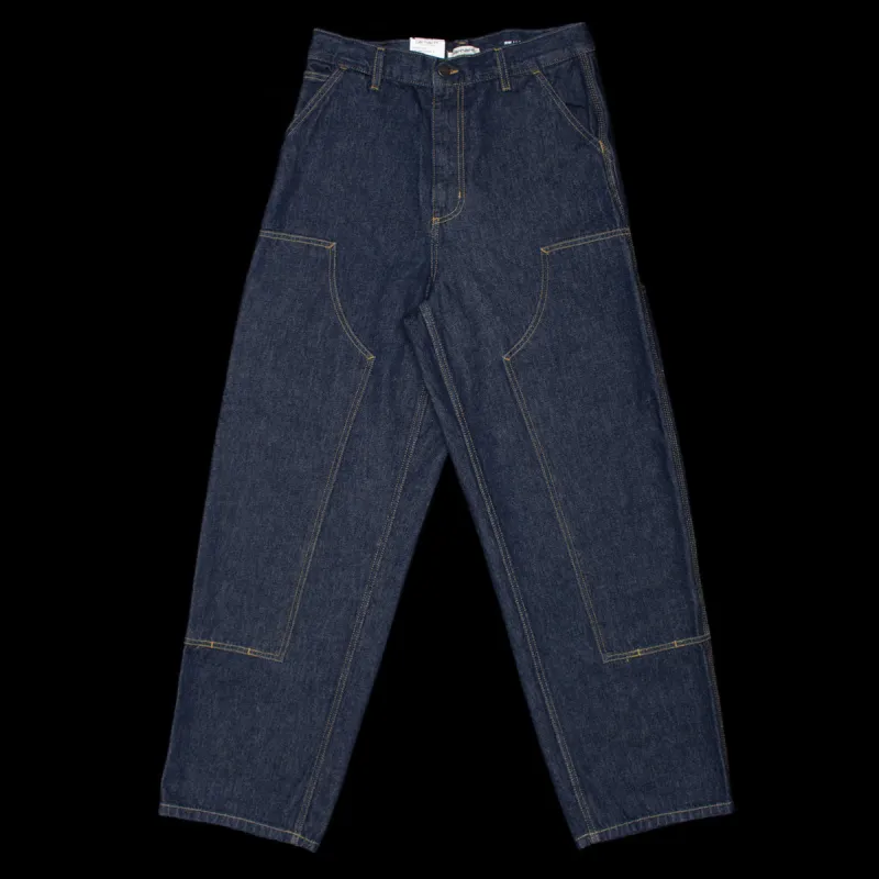 Women's Brandon Double Knee Pant - Smith Denim (Rinsed) made by Carhartt WIP