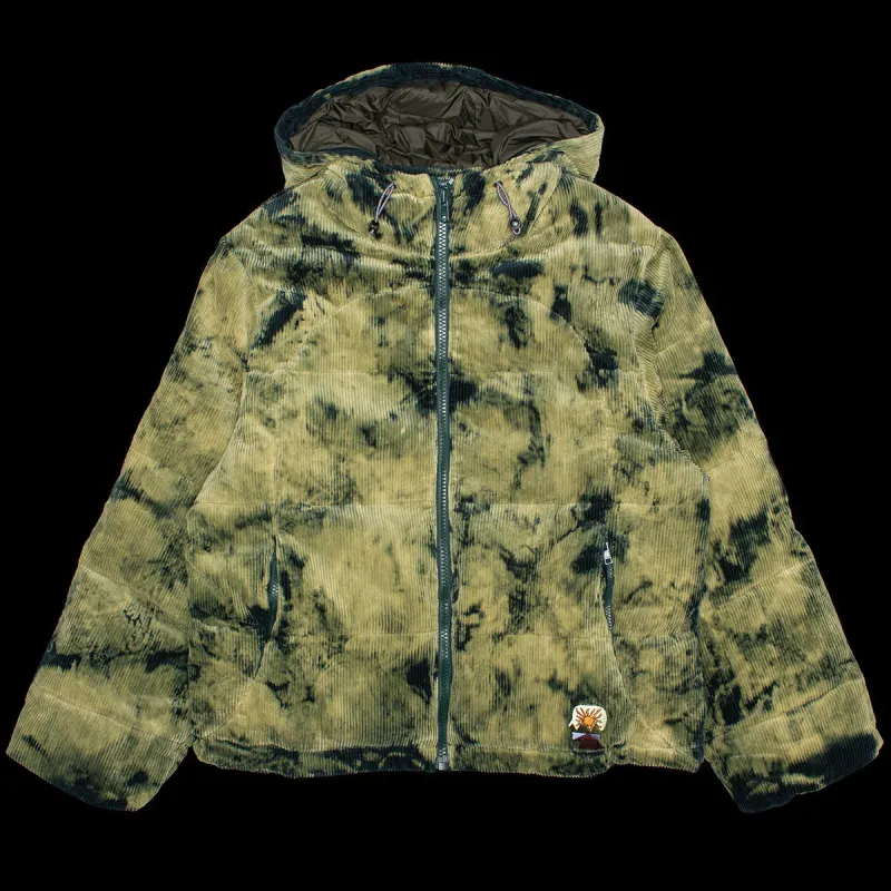 Bleach Dyed Dimension Puffer Jacket made by Brain Dead