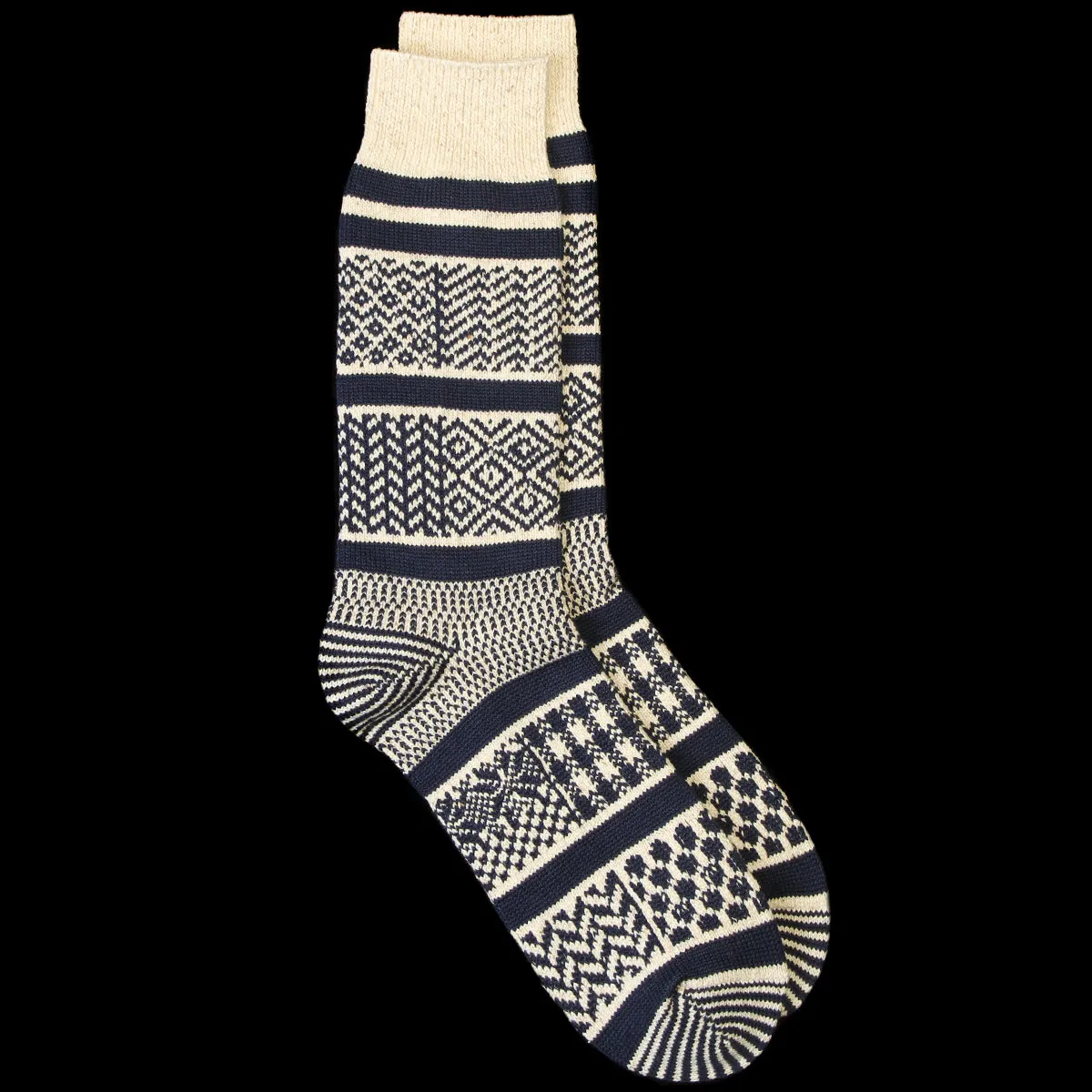Multi Jacquard Crew Sock sold by Premier